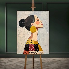 Kép kézzel festett részletekkel 70x100 cm Mae – Styler