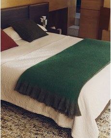 Elefántcsont színű jacquard ágytakaró 180x260 cm Zenti – Kave Home