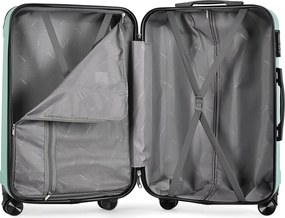 BONTOUR vertical 4 kerekes nagy borönd 76x50,5x29,5cm, púderzöld