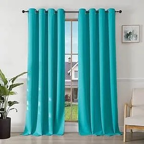 Joydeco Sötétítő Függöny 2db 140x245 Türkiz Termikus Függöny