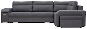 Sarokkanapé Alfredo (sötétszürke Lincoln 90) (J). 601379