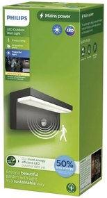 Philips - LED Kültéri fali lámpa érzékelővel BUSTAN LED/3,8W/230V IP44