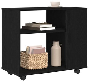 fekete tölgyfa kisasztal 70 x 35 x 60 cm