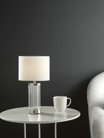Dar Lighting modern asztali lámpa enrico polírozott nikkel darenr4138