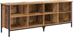 vidaXL Cipőszekrény Öreg fa 131 x 35 x 50 cm Műszaki fa és vas