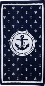 BAHIA Strandtörölköző matrózmintás 1. 165x90cm
