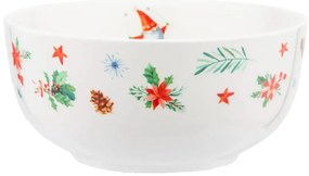 Altom porcelán tál Winter Gnomes 14 cm, 600 ml