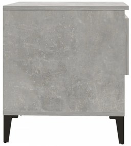 2 db betonszürke szerelt fa kisasztal 50 x 46 x 50 cm