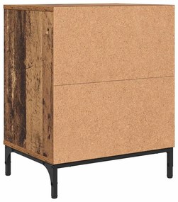 Éjjeliszekrények fiókkal 2 pcs Régi fa 49 x 36 x 61 cm Faanyag
