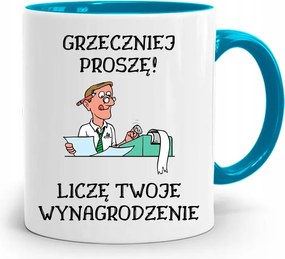 Kék Bögre Ajándék Könyvelőnek, fényképes nyomattal