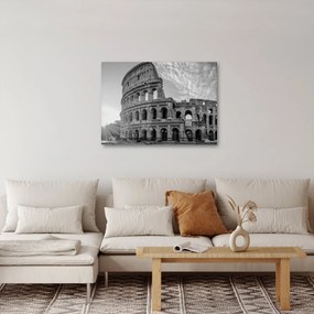 Kép - Colosseum Rómában, fekete-fehér (70x50 cm)