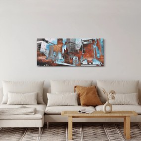 Kép - felhőkarcolók (120x50 cm)