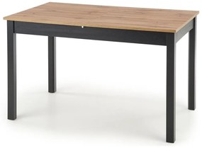 Asztal Houston 965Fekete, Wotan tölgy, 75x74x124cm, Hosszabbíthatóság, Laminált forgácslap, Laminált forgácslap