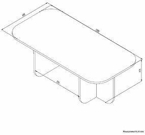 Becaj Walnut dohányzóasztal