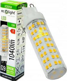led izzó G9 12W 1040Lm 3000K Meleg Ww egyenértékű 90W Teljesítmény