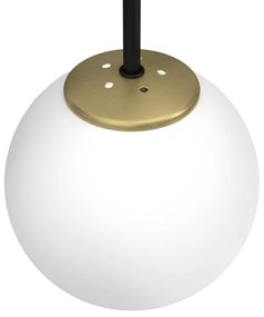 Fali lámpa CAMBRIDGE 1xE14/60W/230V fekete/sárgaréz