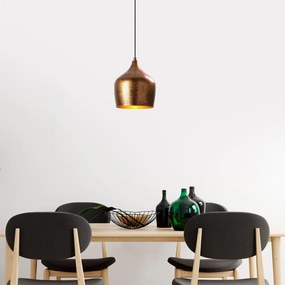 Murek 11555 réz fém függőlámpa, Ø20 cm
