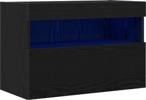 vidaXL TV Fali Szekrény Musta tammi 60 x 30 x 40 cm Faanyag
