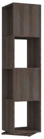 szürke-sonoma színű forgószekrény 34,5x34,5x75,5 cm