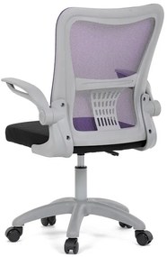 Gyerek forgószék lila hálós háttámlával. KA-K2008 PUR