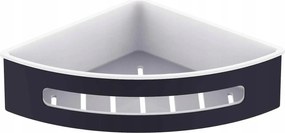 Stella sarokkosár, műanyag betét fehér 16.068-B matt fekete