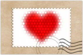 Poszterek 90x60 Piros szív