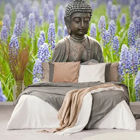 Öntapadó fotótapéta  jin és  jang szimbólum Buddha kezében