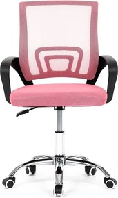 Gyerek forgószék hintamechanikával, rózsaszín hálós kivitelben KA-L103 PINK