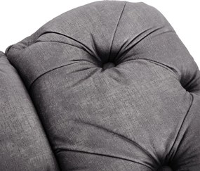 Sofa SORRENTO 3S Trzyosobowa Szara Welurowa