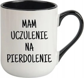 Bögre Fehér, Fekete Cofee Vicces Ajándék Allergiás Vagyok