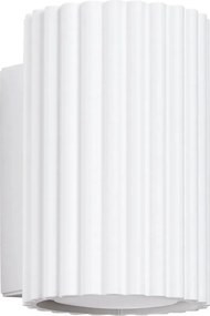 Fali lámpa modern fehér bordázott 10 cm felül vagy alul 1 pont Sollux