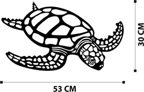 Caretta Caretta fém faldekoráció