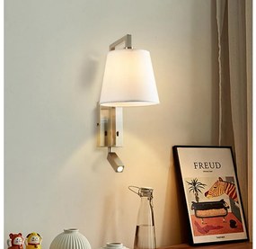 Brilagi - LED Fali lámpa RAYA 1xE14/40W/230V + LED/3W fehér/matt króm