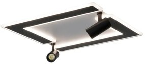 LED Dimmelhető mennyezeti lámpa LED/80W/230V 3000-6500K fekete + távirányítás