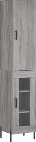 vidaXL szürke sonoma szerelt fa magasszekrény 34,5 x 34 x 180 cm