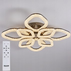 Mennyezeti Lámpa Kristály Glamour függeszték Csillár Plafon Led Távirányító 121W