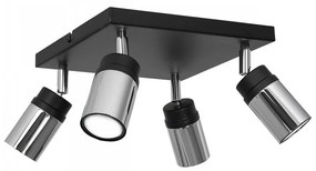 Spotlámpa NEST 4xGU10/8W/230V fekete/króm