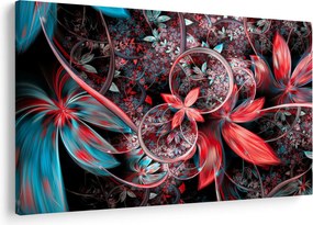Absztrakt képek egzotikus virágok (90x60 cm)