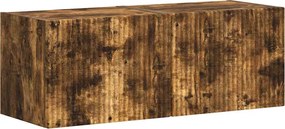 vidaXL TV Fali Szekrény 2 pcs Füstölt tölgy 60 x 31 x 29.5 cm Faanyag