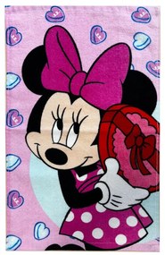 Disney Minnie Bonbon Hearts kéztörlő, arctörlő, törölköző 30x50cm