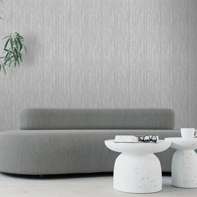 Arthouse Signature 2 Japandi Grasscloth szürke csíkos texturált vinyl tapéta – 100191AH