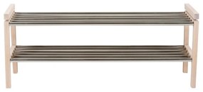 Natúr színű tölgyfa cipőtartó Confetti – Rowico