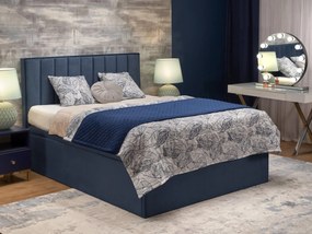 Franciaágy Boxspring 160 cm Asencion (tengerészkék). 1092474