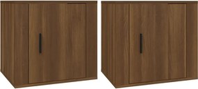 vidaXL 2 db barna tölgy éjjeliszekrény 50 x 39 x 47 cm