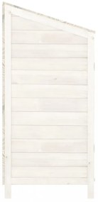 fehér tömör fenyőfa kerti fészer 102 x 52 x 112 cm
