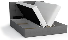 Franciaágy  Boxspring 180 cm Lilac (minta + fekete) (matraccal és tárolóhellyel). 1046662