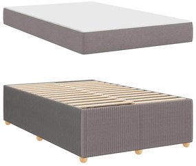 Ágykeret matraccal matracmal Tópszínű 120 x 190 cm szövet