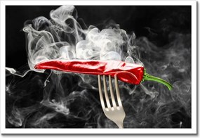 Poszter keretben 60x40 Piros paprika Füst