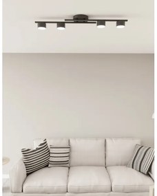 Mennyezeti lámpa FRAGMENT 4xGX53/12W/230V fekete