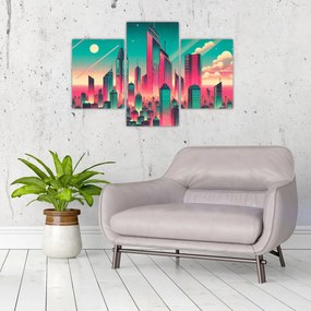 Kép – Nagyváros pop-art stílusban (90x60 cm)